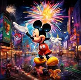 Peinture Diamond Minnie & Mickey Mouse 50x50 pierres rondes