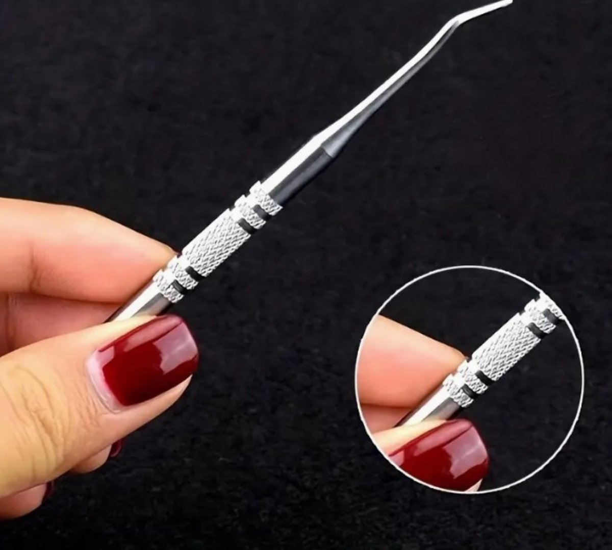 Goedkoopste Bredline Premium Professionele Nagellifter Voor Ingegroeide Teennagels en Hoekjes - Nagelheffer - Dubbelzijdig Superfijn 1 mm (Scherp)(NL-2007) INOX