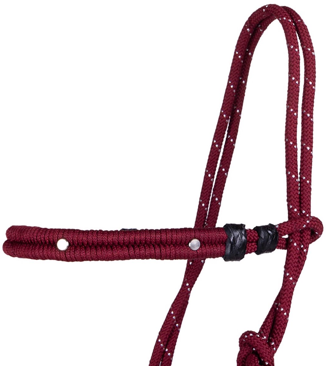 Qhp Touwhalsterset Qhp Multi Donkerrood