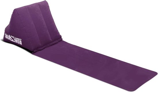 CKB Ltd® Chill Out Wedge Draagbaar ligbed met wigvormig nek/rugkussen; perfect voor kamperen en festivals; 3 kleuren naar keuze (paars CKB Ltd® Chill Out Wedge Draagbaar ligbed met wigvormig nek/rugkussen; perfect voor kamperen en festivals; 3 kleuren naar keuze (paars