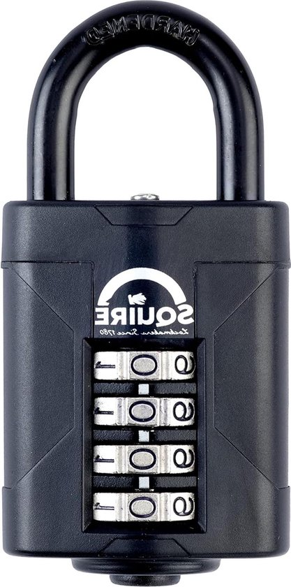 Squire Heavy Duty Hangslot  CP50 ATLS Multipack 2X Hardste Stalen Beugel Combinatiehangslot Met 4 Wielen Gelegeerd Staal Voor Corrosiebestendigheid Weerbestendig Slot Thuis En Vrije Tijd 1661616733