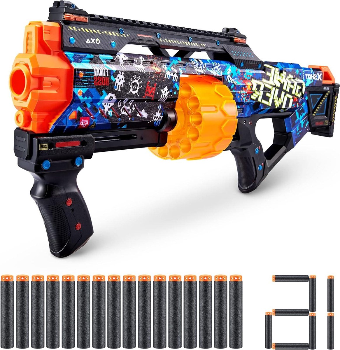 Last Stand Game Over Foam Dart Blaster 16 Darts Air Pocket Darttechnologie Groot Merk Toy Foam Dartblaster Kinderen Tieners Volwassenen Frustratievrije