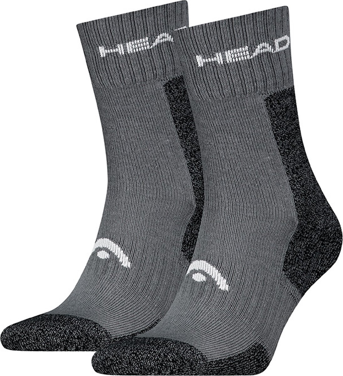 HEAD unisex 2P halfhoge sokken hiking Grijs