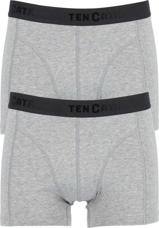 Twee grijze Ten Cate shorty's met zwarte merkband.