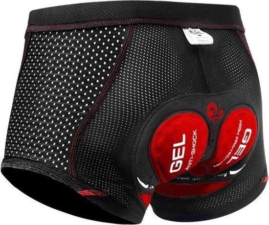 Foto: Rambux mountainbike onderbroek mesh mtb broek fiets sportonderbroek zwart onderbroek met zeem 5d gel pad shockproof maat l