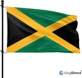 Az Flag - Vlag van Jamaica Reggae - 90 x 60 cm - Jamaicaanse vlag Rasta 100% polyester met geïntegreerde metalen ogen - paviljoen 50 g