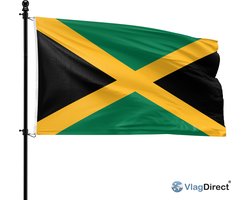 VlagDirect - Jamaicaanse vlag - Jamaica vlag - 90 x 150 cm.