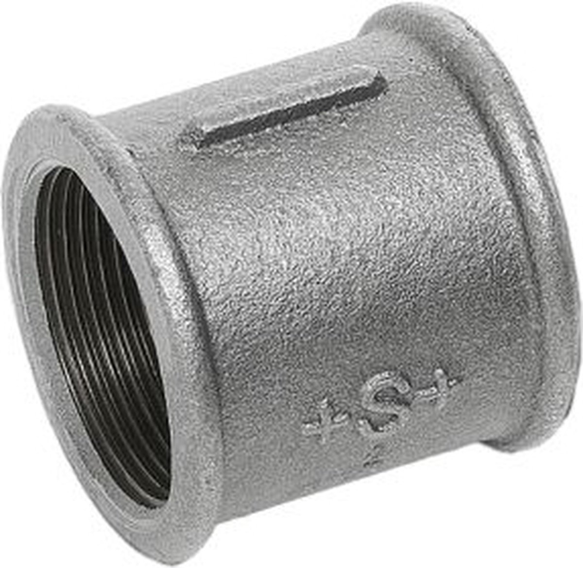 sok gegalvaniseerd, 2x binnendraad 1 inch
