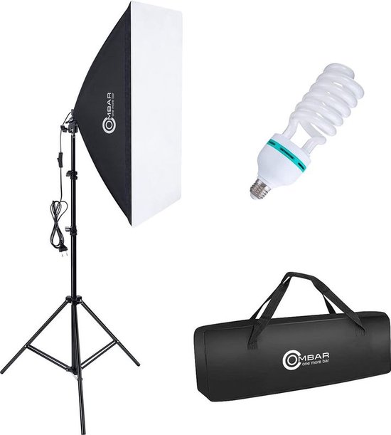 Foto: Ombar yx 507002 softbox photography studio dotography set 50 x 70 cm 135 w e27 5500 k lamp