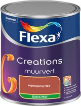 Bol.com Flexa - Creations Muurverf Extra Mat - Mahogany Red - Kleur van het jaar 2025 - Mengverf - 1 L aanbieding