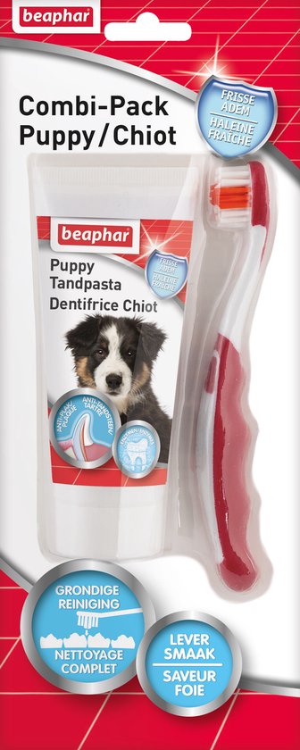 Beaphar Tandpasta - Borstel Combipack Puppy
