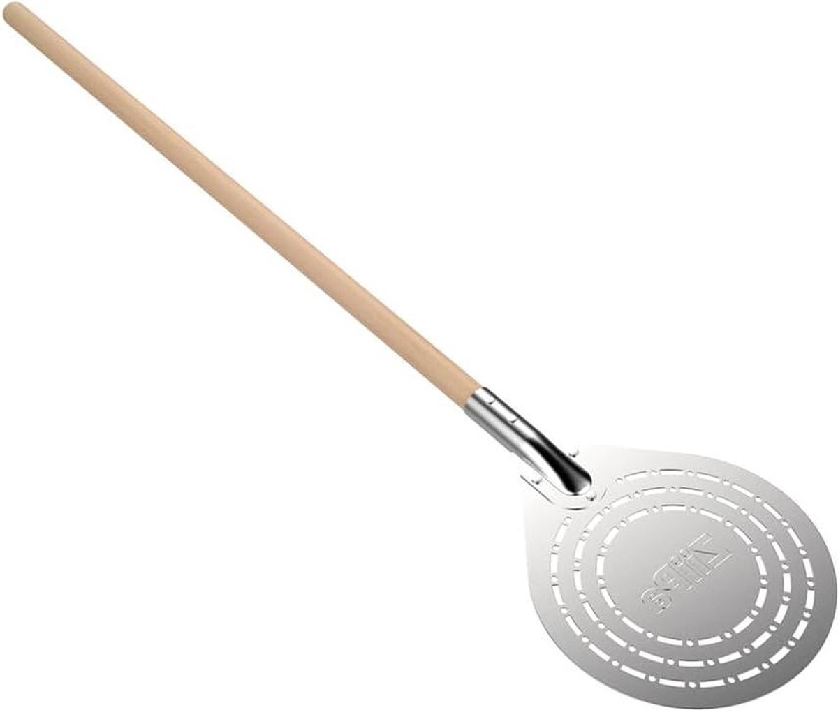 Geperforeerde pizzaschep voor oven - Hoge kwaliteit - Licht en robuust - Eenvoudig te hanteren - Staal 80 x 20 cm Pizzaschep