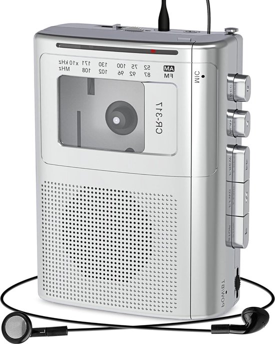 Draagbare Cassette Walkman Speler - Bluetooth AM FM - Vintage Cassette ...