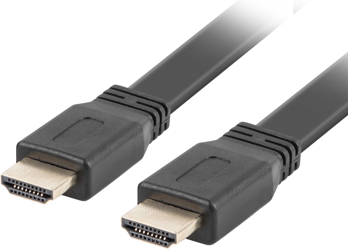 Lanberg - Platte videokabel HDMI-A male 2.0 4K Lanberg 3m