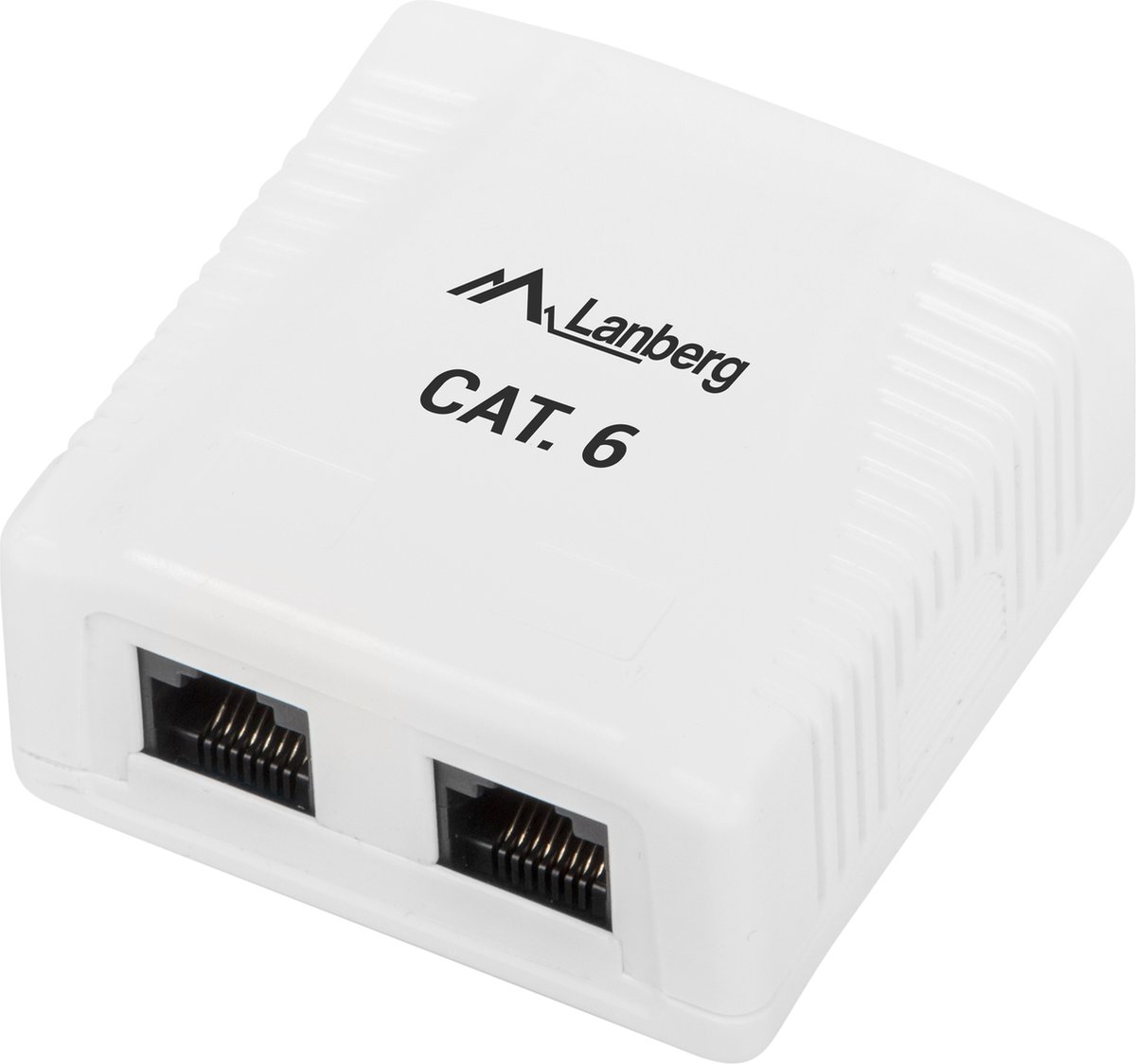 Lanberg - Lanberg opbouwdoos met 2 x RJ45 Cat.6 UTP niet afgeschermd