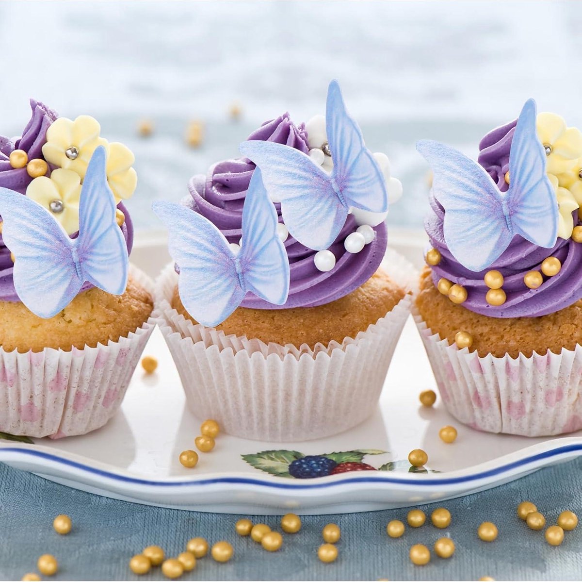 Décoration Gâteau Papillon Décorations Cupcake Papillon 3D Blumomon Lot De 60 Pour F Te Mariage K 643096