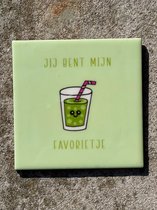 Tegeltje favorietje | Hippe Spreuktegel | Nieuwe woning cadeau | Tegeltje met tekst |Verjaardagscadeau | Birthday |Verjaardag |brievenbuscadeau