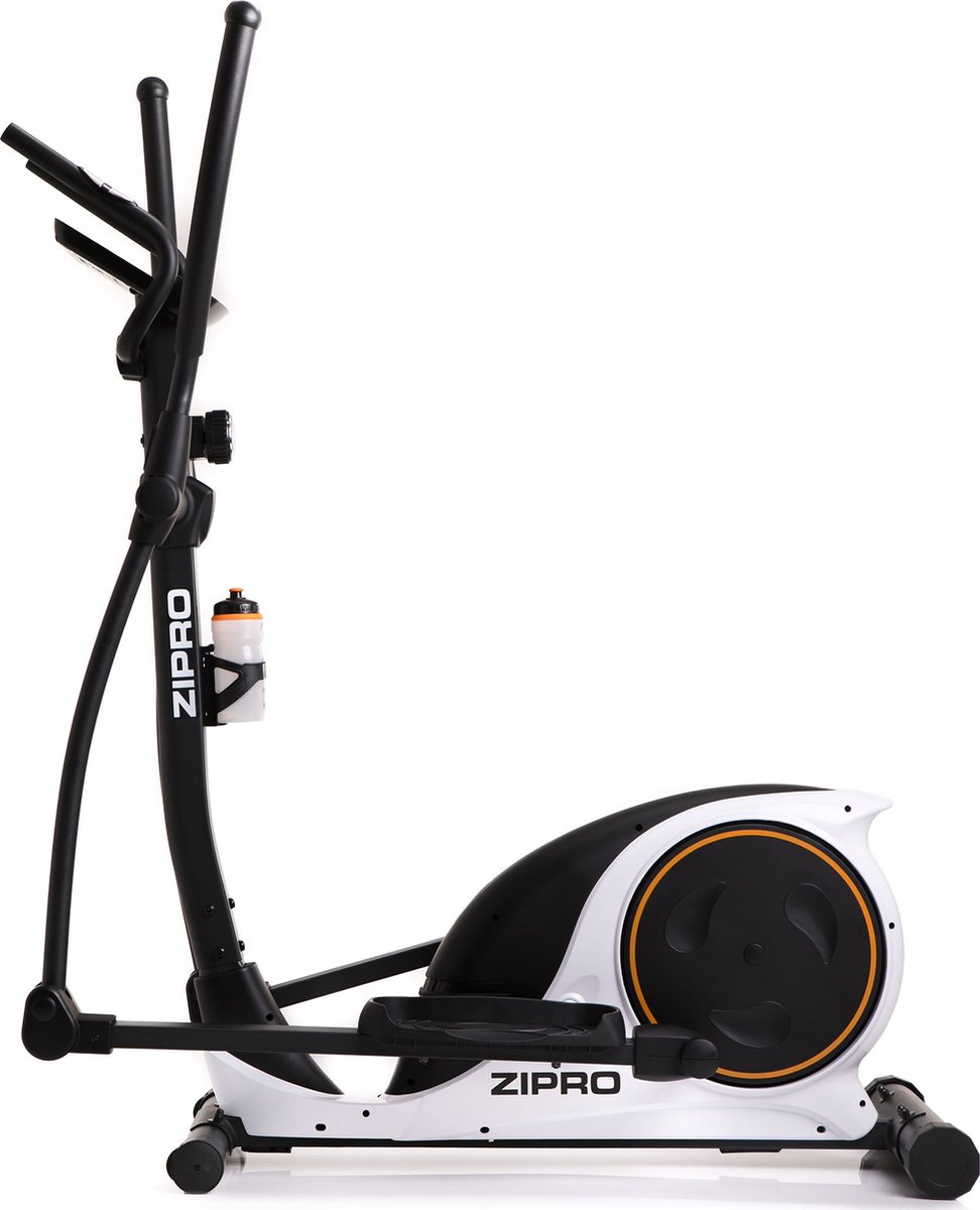 Zipro Hulk RS Magnetische Crosstrainer, Hartslagsensoren, Gemakkelijk te transporteren, Antislippedalen, Flessenhouder, Homegym, Stabiele structuur, Max. gebruikersgewicht 150 kg, zwart en wit