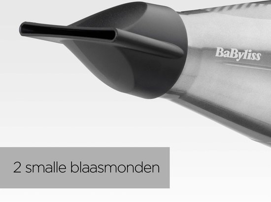 BaByliss Pro Digital Föhn 6000E - 2200W - Diffuser + 2 Blaasmonden - Digitale motor