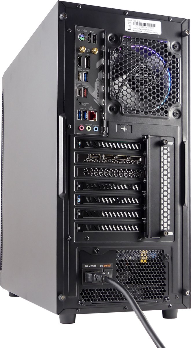 AMD Ryzen 9 5900XT 16-Core RGB Game PC / Streaming Computer - Radeon RX 9060 XT 16GB - 32GB RGB RAM - 1TB SSD - AsRock B450M Pro4-F - WiFi - Windows 11 Pro - Sharkoon TG6 — afbeelding 3