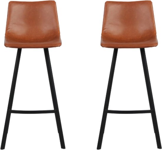 WOLTU Grijs Wit Barkrukken Barstoelen Set van 2 Stal Houten Poten Kunstleer met Rugleuning En Voetensteun,BH45grw-2
