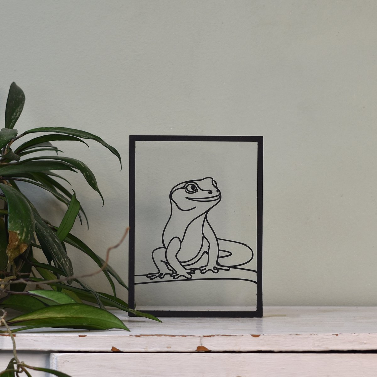 Houten lijstje – Floating Frames – Hagedis