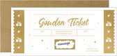 By Maroo - Gouden Ticket - Verjaardag Cadeau Vrouw & Man - Liefdes Cadeau - Grappige Cadeaus voor Mannen, Vrouwen, Moeder, Vader, Mama, Papa, Vriendin, Zus, Oma, Opa - Verwenpakket Vrouw - cadeautje voor haar