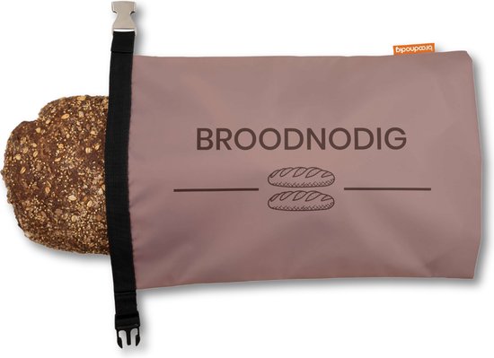 Foto: Broodnodig herbruikbare broodzak 44x30cm 100 rpet broodzakken voor zelfgebakken brood broodtrommel thuisbakker diepvrieszak brooddoos mokka