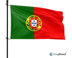 VlagDirect - Portugese vlag - Portugal vlag - 90 x 150 cm.