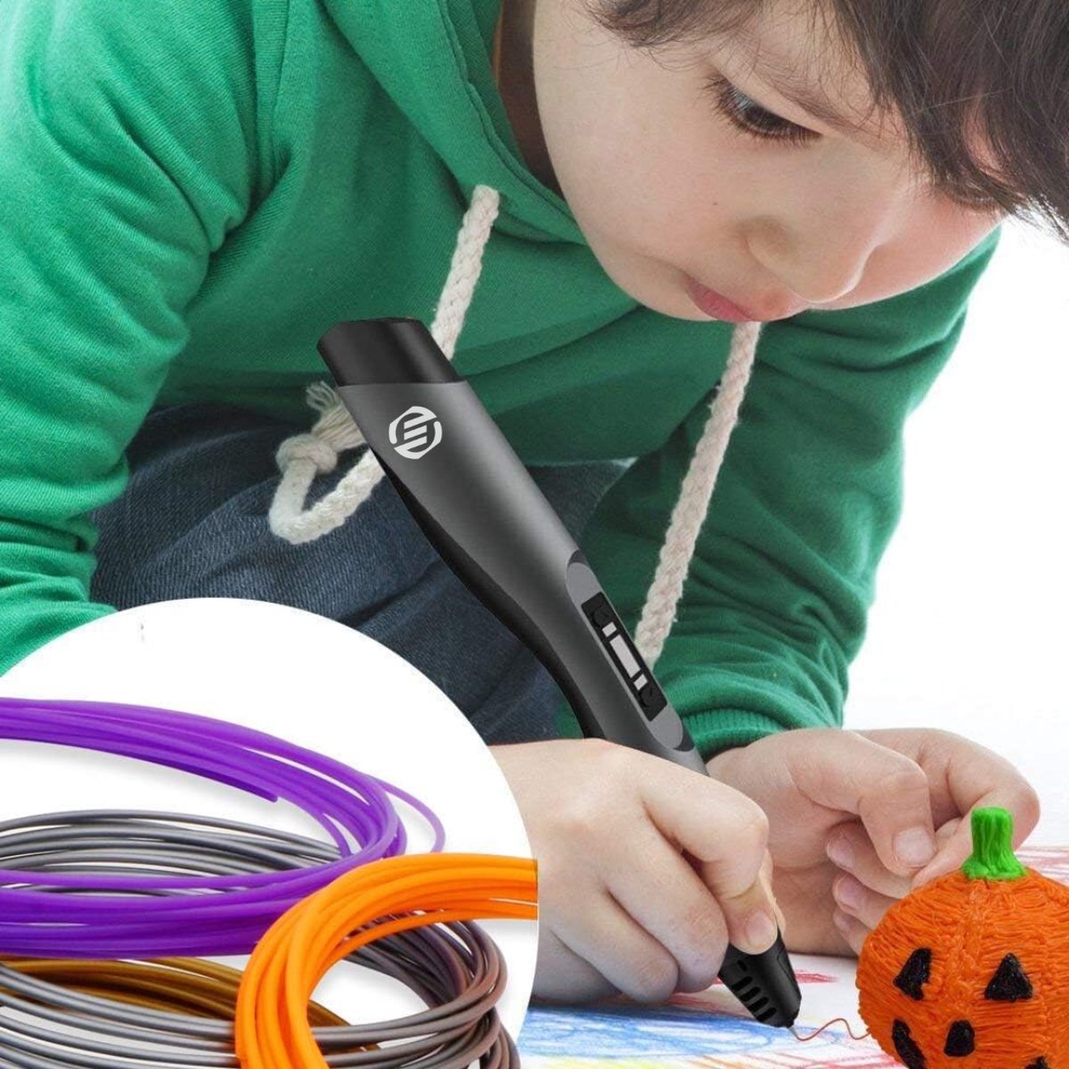 Equivera 3D Pen - 3D Starterspen - 3D Pen Starterspakket - Knutselen en Tekenen - 3D Printen - Incl. Vullingen en Filament - Kinderen en Volwassenen