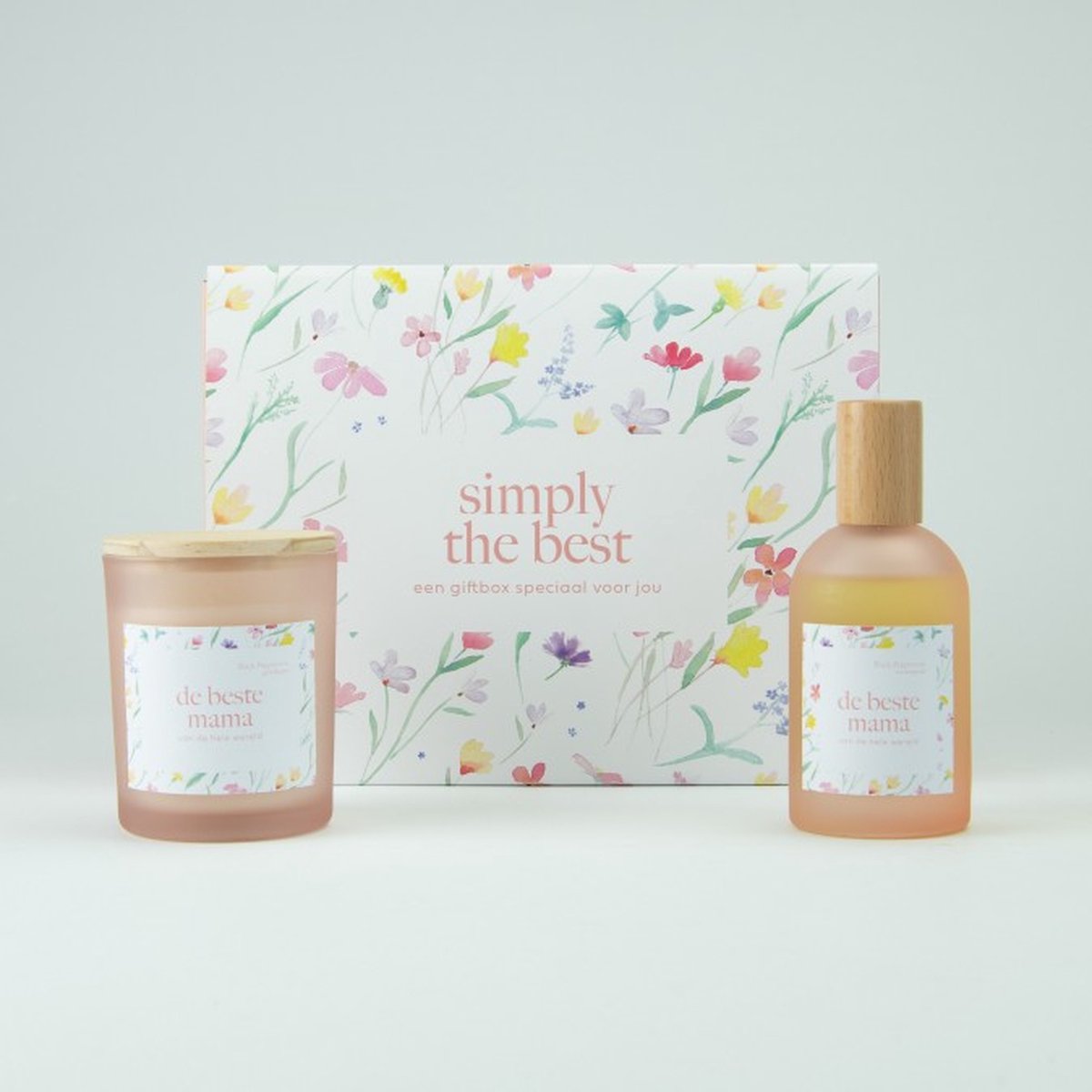 Goedkoopste Gepersonaliseerde Luxe Giftbox Geurkaars & Roomspray - Simply The Best