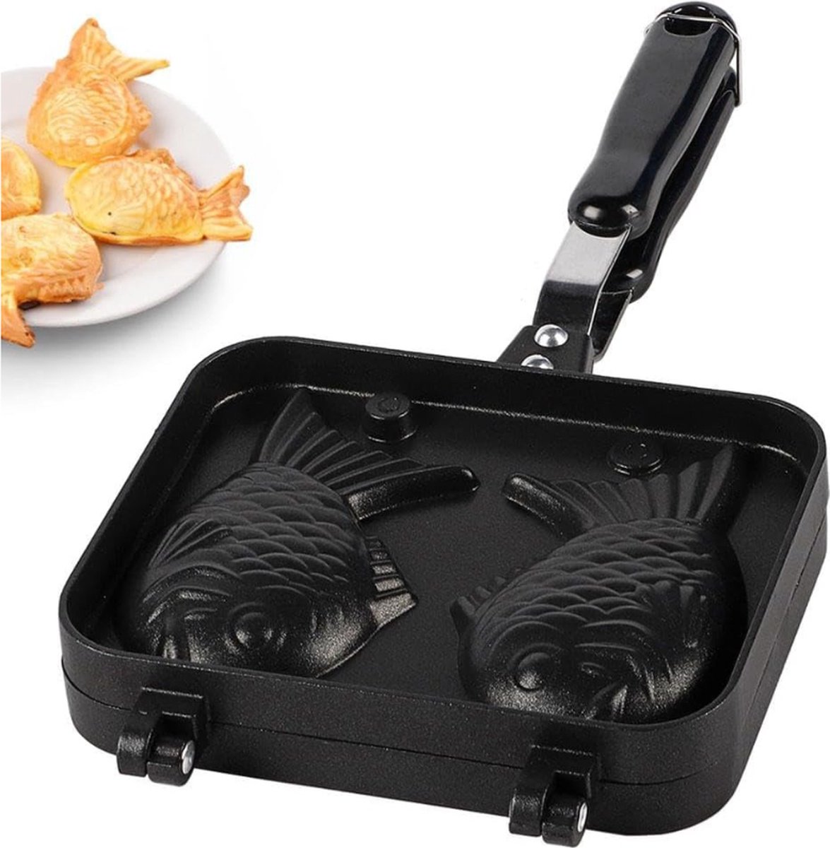 Visvormig Wafelijzer - Non-Stick Taiyaki Bakvormen Voor Heerlijke Cake Creaties Thuis