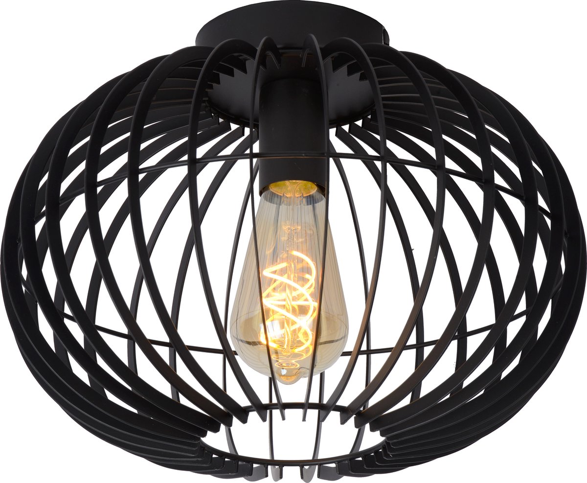 Lucide Reda Plafonnire zwart H24cm