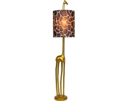 Lucide EXTRAVAGANZA MISS TALL - Vloerlamp - Ø 31,5 cm - 1xE27 - Mat Goud / Messing