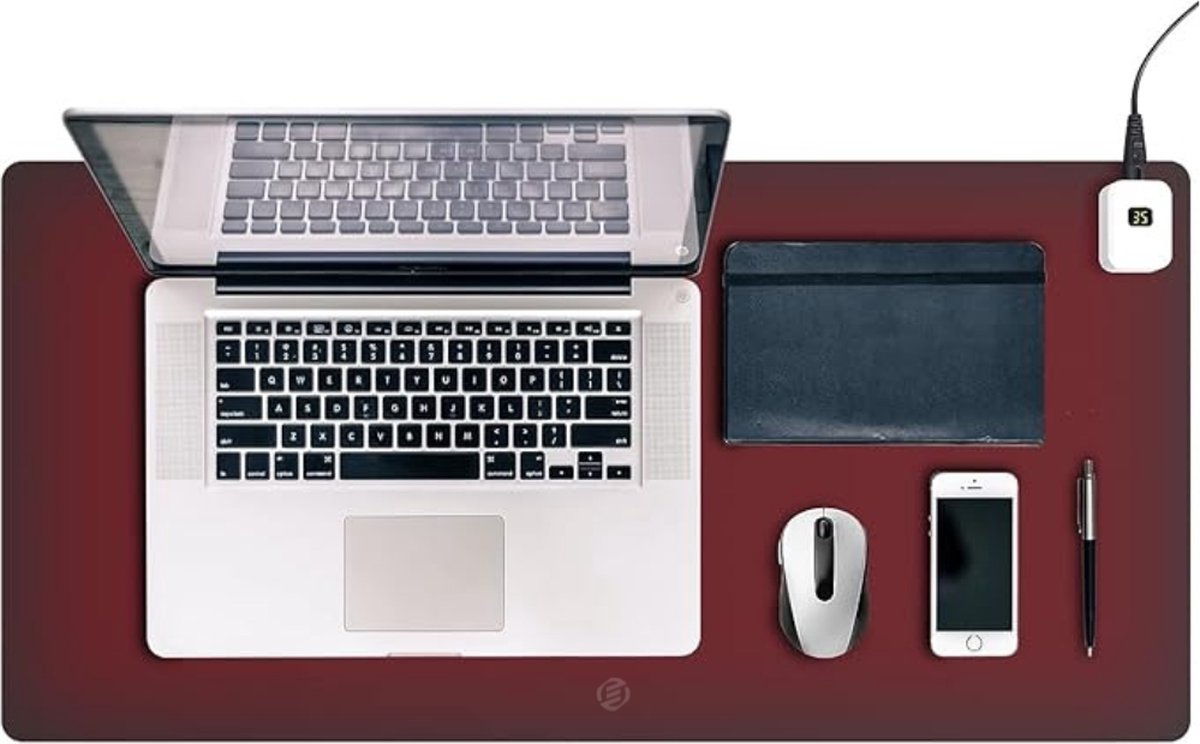 Equivera Verwarmde Muismat - Verwarmde Bureau Onderlegger - Verwarmingsmat - Bureau Verwarming