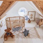 House of Tods Wieg Holly Rotan Handgemaakt - Kinderkamer - Babykamer - Incl matras - Wiegje - Duurzaam