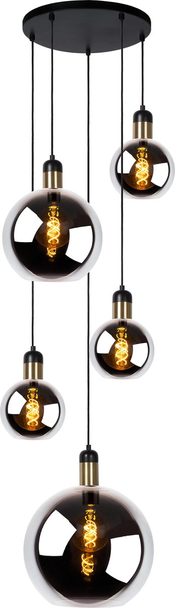 Lucide JULIUS - Hanglamp - 5xE27 - Fumé