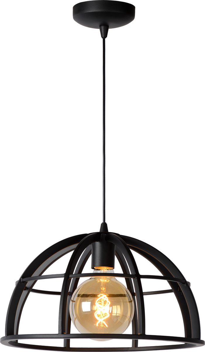 Lucide hanglamp Dikra zwart ⌀40cm E27