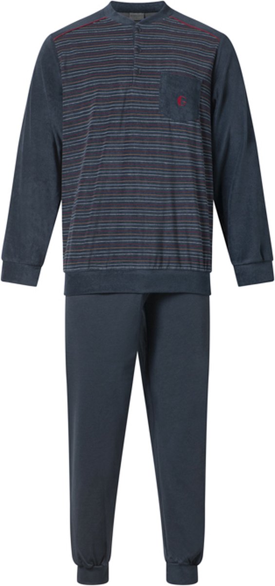 Gentlemen pyjama chaud pour homme 114261 tissu éponge col