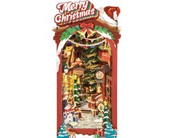 Robotime Book Nook Christmas Street | Book Nook | TGC06 | Knutselen | Bouwpakket | Hobby | Kerst | Creatief | Miniatuur