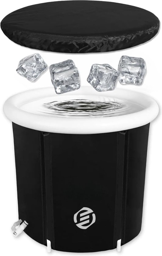 Ice Bath for Athletes Portable Bath for Adults Freestanding Bathtub for Recovery Suitable for Hot Water Bath and Ice Bath (Color : Black