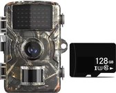 1080P Trail Camera 16MP Wildlife Scouting Camera Tracking Camera Met 2 Inch Tft Kleurenscherm 08 S Triggertijd Ondersteunt Infrarood Nachtzicht Motio