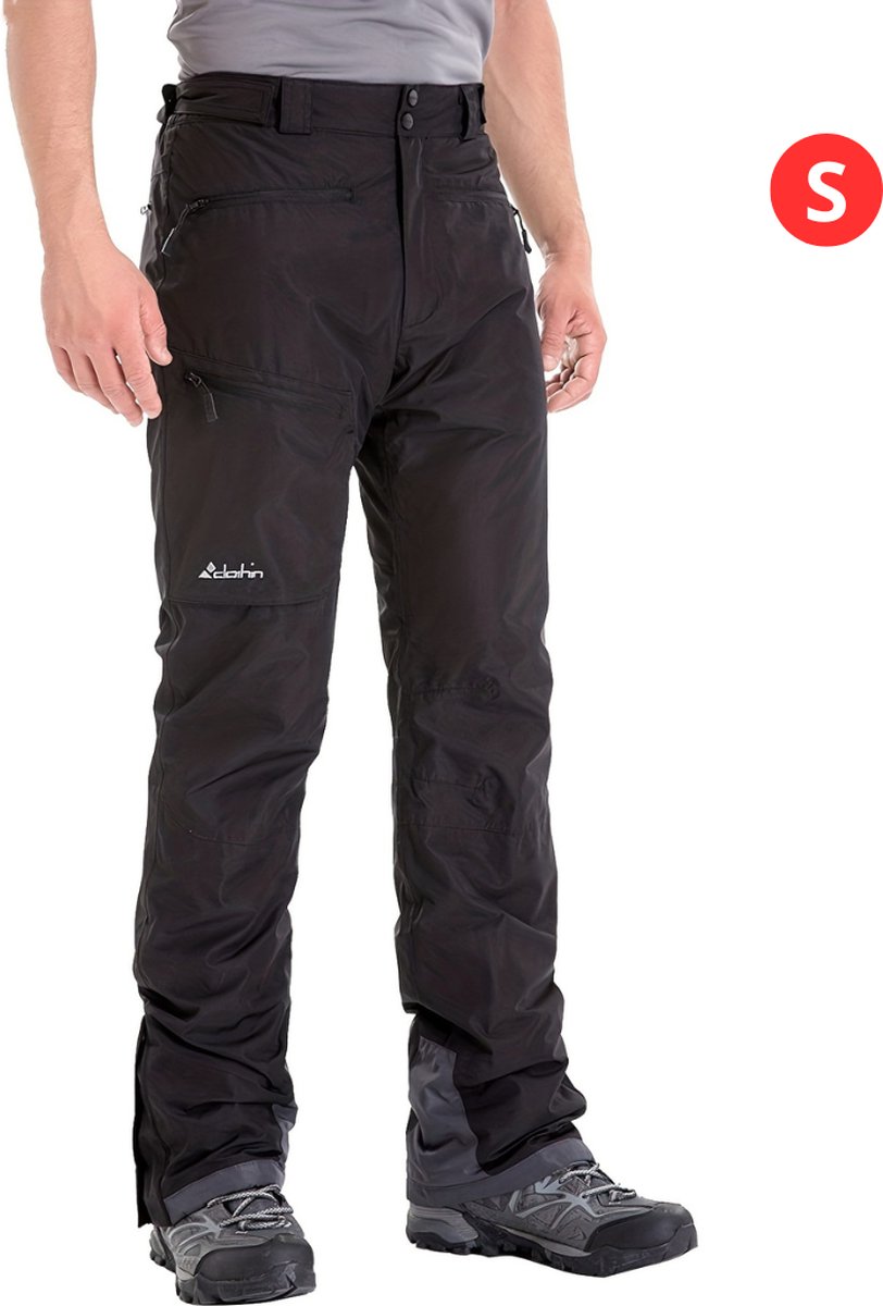 Bovista Skibroek Skipak Snowboard Broek Winterbroek Sneeuwbroek Heren Wintersport Buiten Zwart