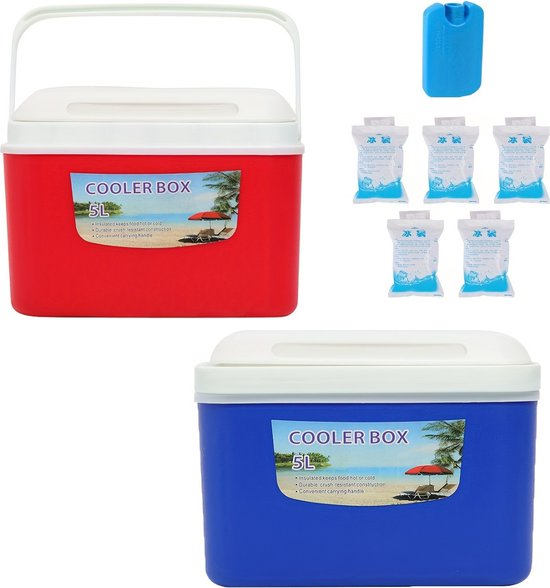 Nivard Koelbox - Koeltas - Frigobox - Autokoelbox - Lichtgewicht - Coolbox - Wielen - Draagbaar - Rood van Nivard — afbeelding 4
