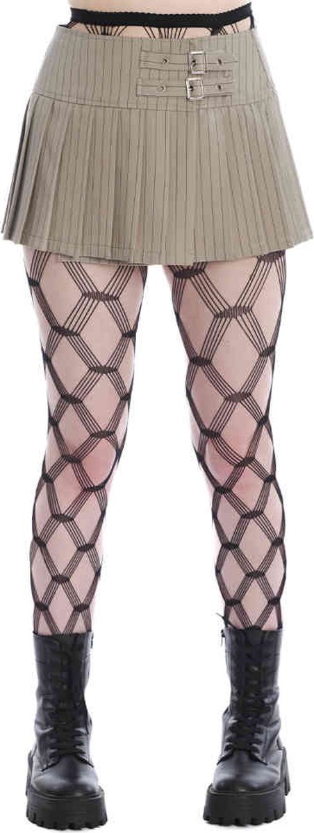 Banned - Flash Rok - XL - Beige/Zwart
