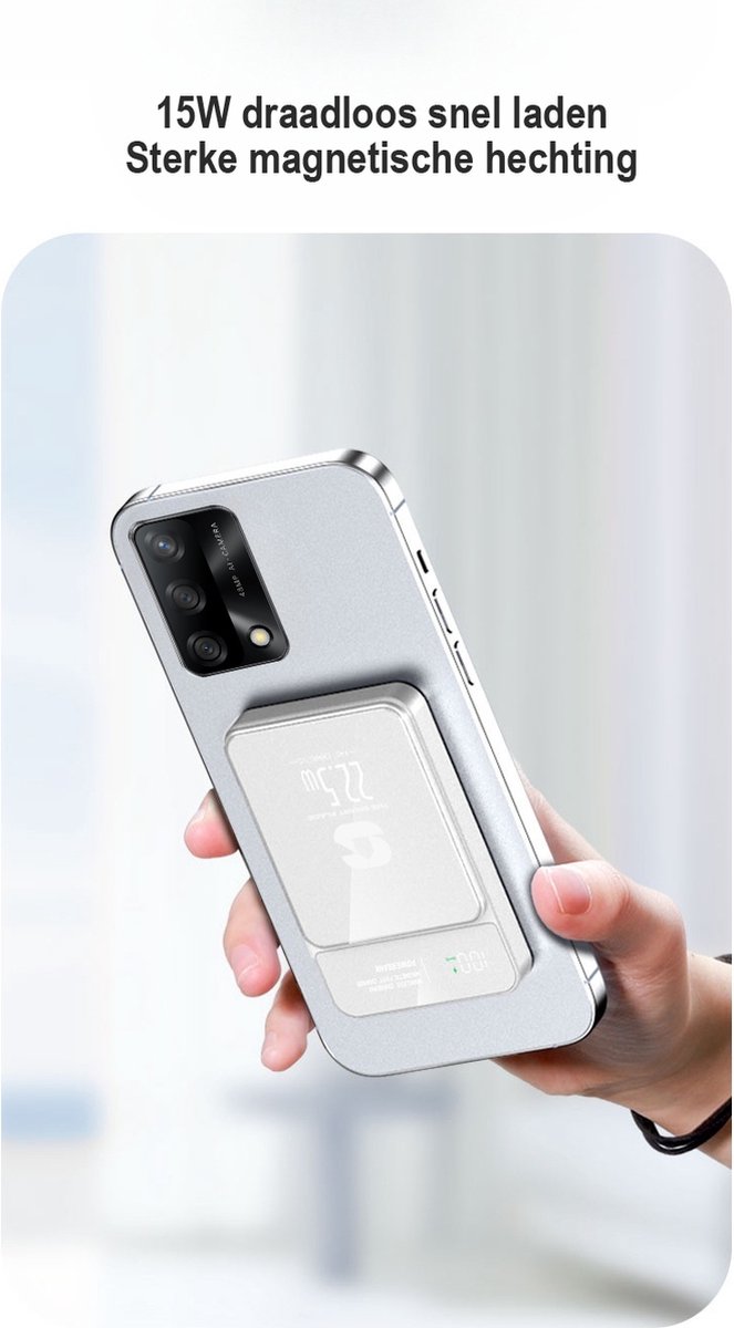 The Smart Place Powerbank 10.000 mAh Draadloos Magnetisch - afbeelding 3