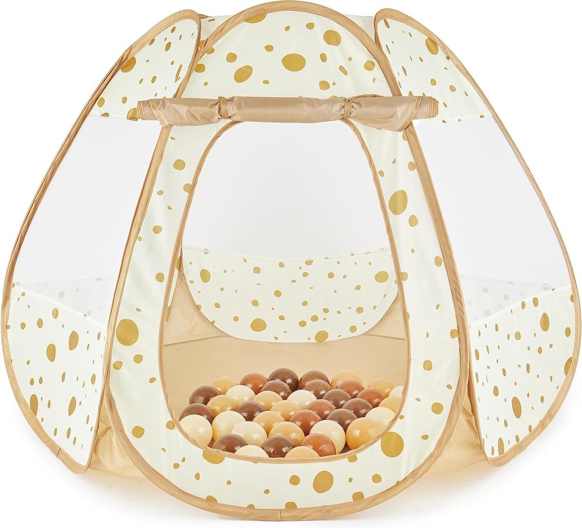 Pop-up Dots Kindertent Binnen Inclusief 50 Ballen Prinsessentt Speeltent Meisjes Ballenbad Kinderkamer