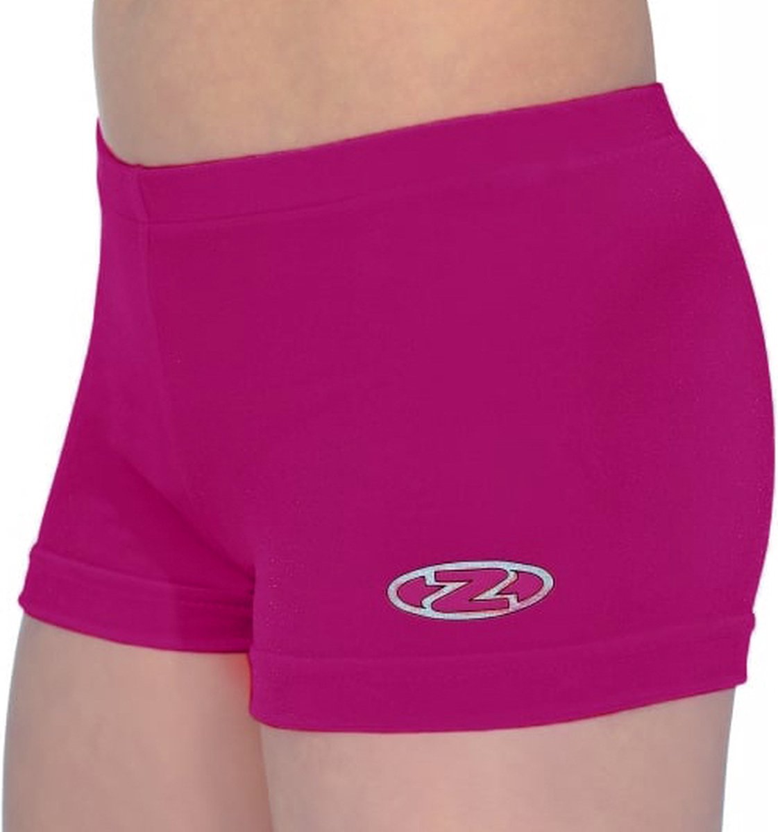 Cerise effen velours turnbroekje maat 158-164 meisjes gymbroekje roze paars paarse velourse fluweel fluwelen