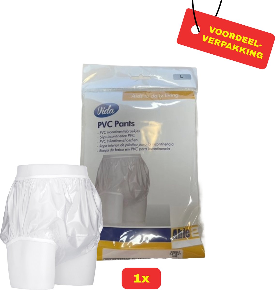 Goedkoopste PVC Beschermbroekje Large - 102-106 cm