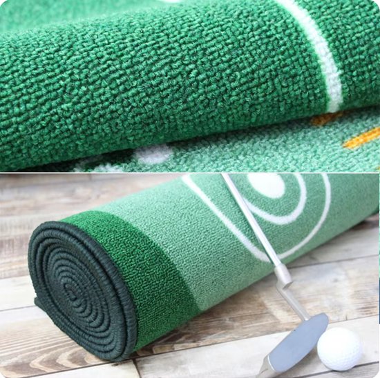 Golf Putting Mat Met Oefenhole - Golfputting - Putten 300 cm - Golf Putting Mat - Trainingsmaterialen van Merkloos — afbeelding 4